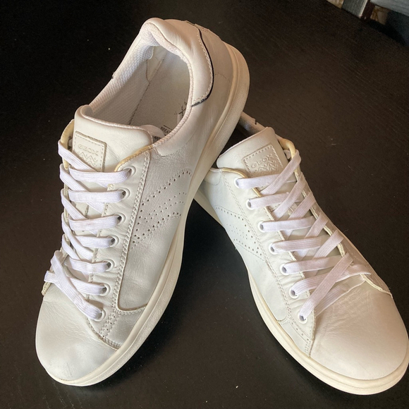 Geox Shoes - Unisex GEOX RESPIRA  Leather Sneakers White Casual Shoes SIZE 12 US